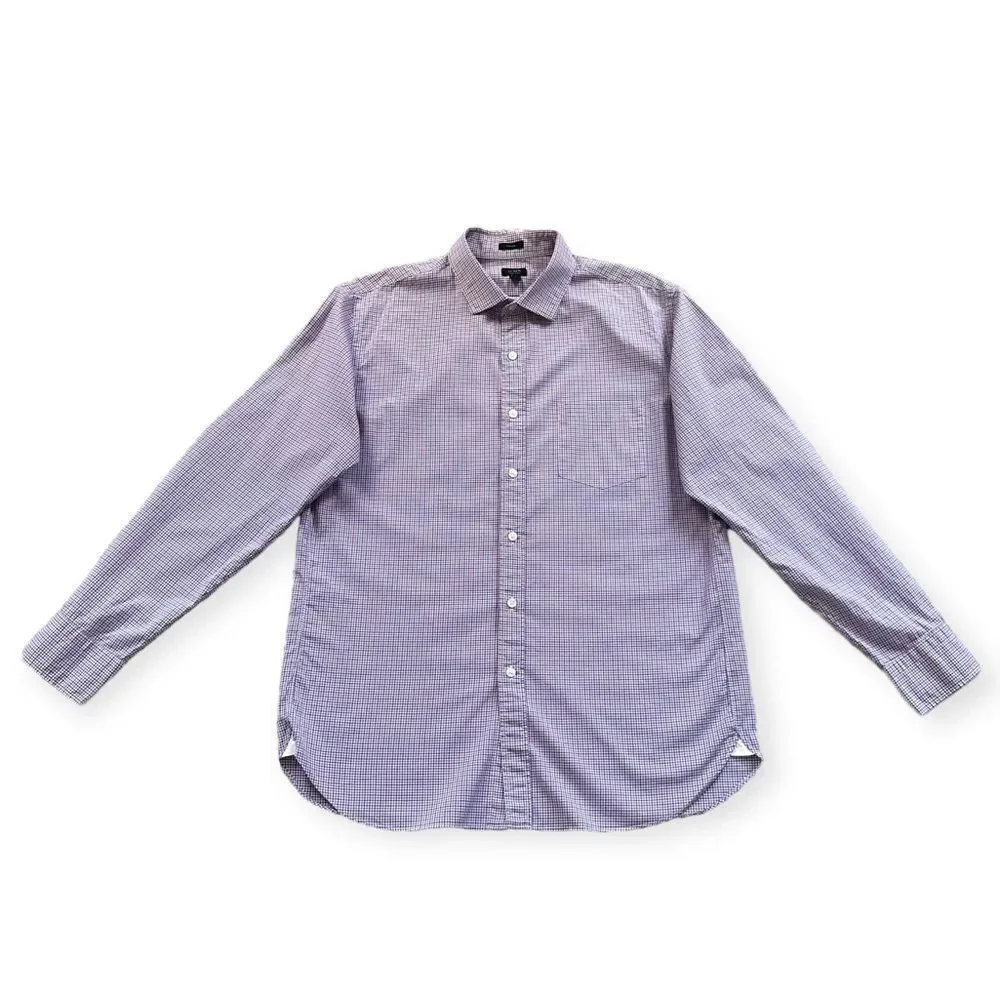 🔃J. Crew Plaid Checkered Long Sleeve Button Down Dress Shirt